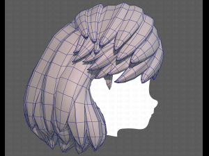Base Hair for girl V39 Modelo 3D