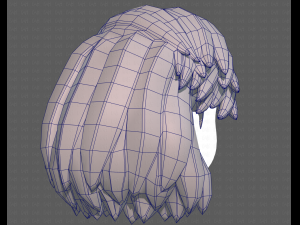 Base Hair for girl V39 Modelo 3D