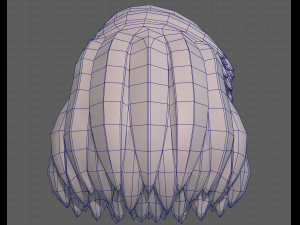 Base Hair for girl V39 Modelo 3D