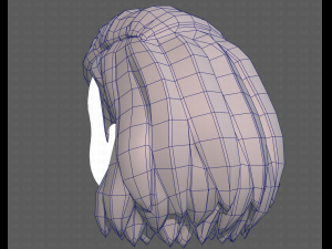 Base Hair for girl V39 Modelo 3D
