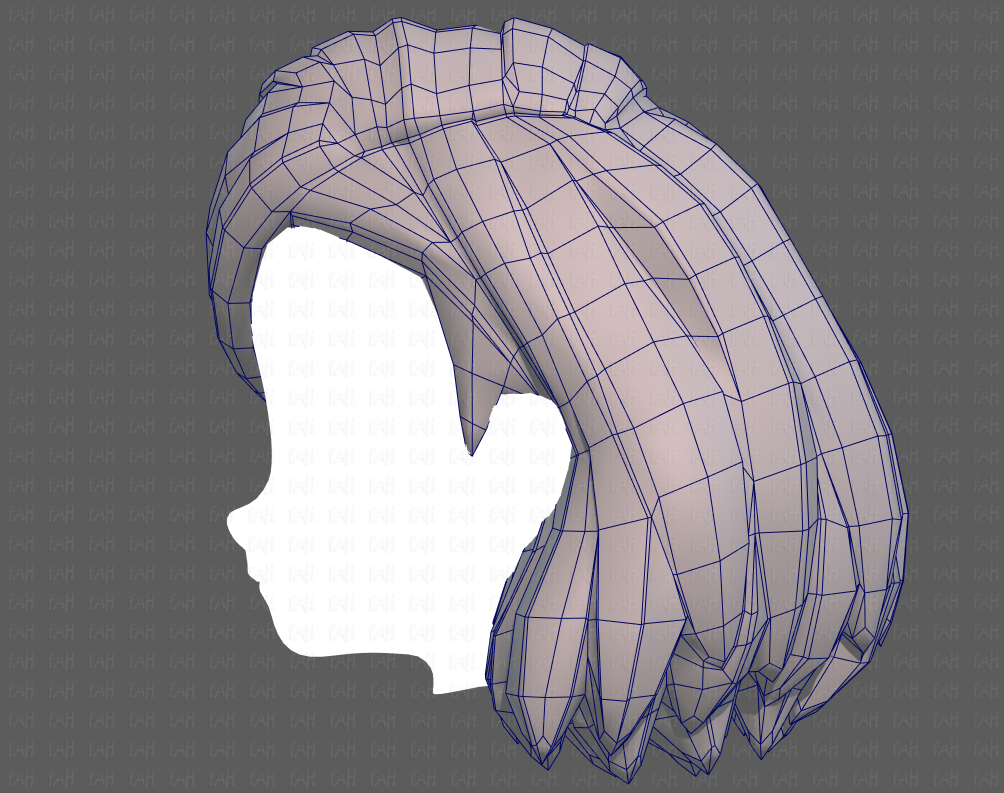 Base Hair for girl V58 3D Model in Clothing 3DExport