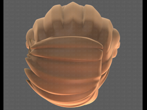 Base Hair for girl V39 Modelo 3D