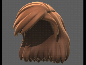 Base Hair for girl V39 Modelo 3D