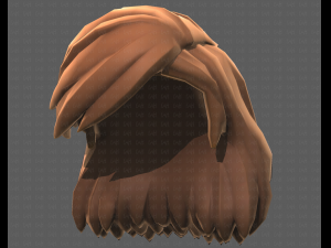 Base Hair for girl V39 Modelo 3D