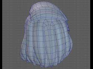 Base Hair for girl V39 Modelo 3D