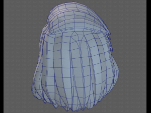 Base Hair for girl V39 Modelo 3D