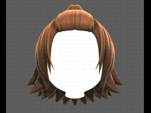 Base Hair for girl V40 Modelo 3D