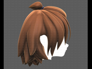 Base Hair for girl V40 Modelo 3D