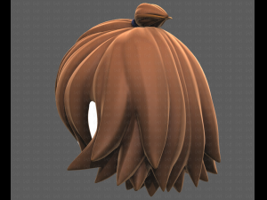 Base Hair for girl V40 Modelo 3D