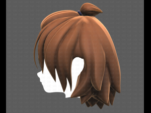 Base Hair for girl V40 Modelo 3D