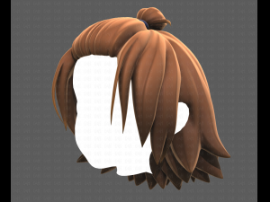 Base Hair for girl V40 Modelo 3D