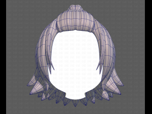 Base Hair for girl V40 Modelo 3D