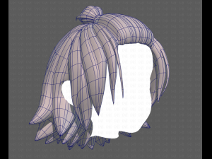 Base Hair for girl V40 Modelo 3D
