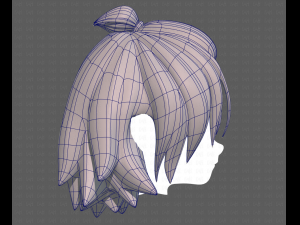 Base Hair for girl V40 Modelo 3D