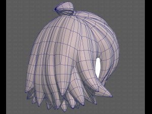 Base Hair for girl V40 Modelo 3D