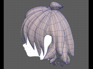 Base Hair for girl V40 Modelo 3D