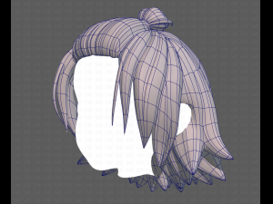 Base Hair for girl V40 Modelo 3D