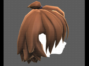 Base Hair for girl V40 Modelo 3D