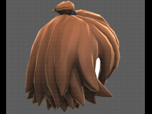Base Hair for girl V40 Modelo 3D