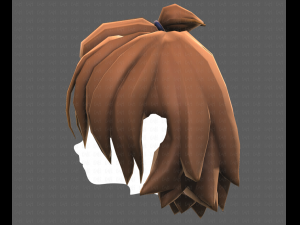 Base Hair for girl V40 Modelo 3D