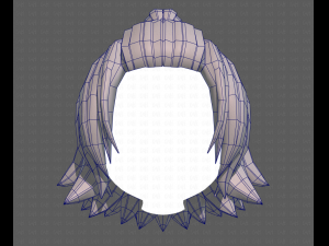 Base Hair for girl V40 Modelo 3D