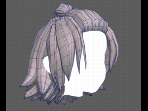 Base Hair for girl V40 Modelo 3D