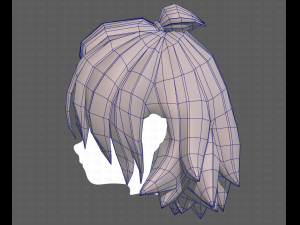 Base Hair for girl V40 Modelo 3D