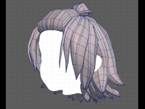 Base Hair for girl V40 Modelo 3D