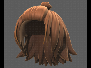 Base Hair for girl V40 Modelo 3D