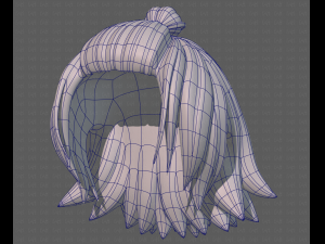 Base Hair for girl V40 Modelo 3D