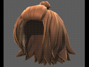 Base Hair for girl V40 Modelo 3D