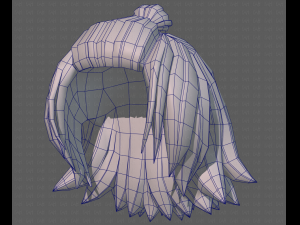 Base Hair for girl V40 Modelo 3D