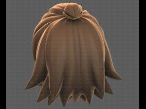 Base Hair for girl V40 Modelo 3D