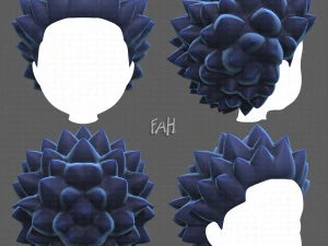 Cabelo Base para Menino V39 Modelo 3D