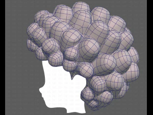 Base Hair for Boy V40 3D Model