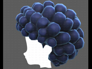 Base Hair for Boy V40 3D Model