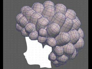 Base Hair for Boy V40 3D Model