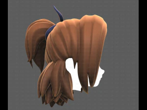 Base Hair for girl V41 3D Model