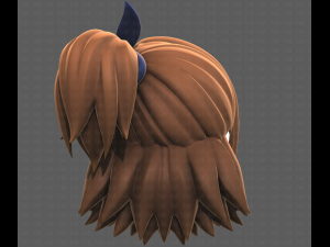 Base Hair for girl V41 3D Model
