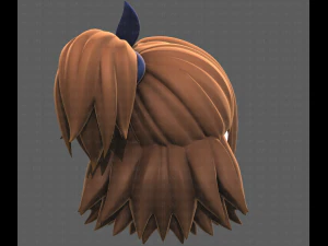 Base Hair for girl V41 3D Model