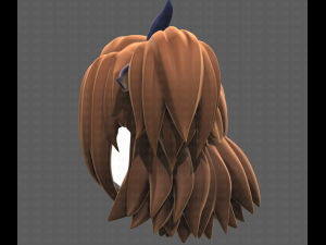 Base Hair for girl V41 3D Model