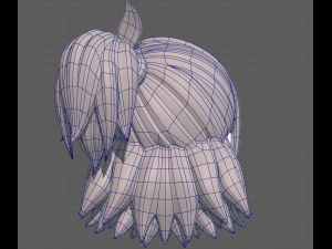 Base Hair for girl V41 3D Model
