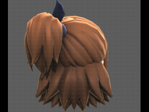 Base Hair for girl V41 3D Model
