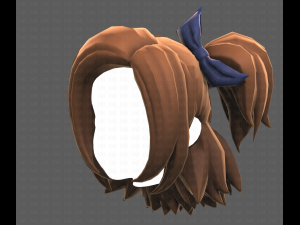 Base Hair for girl V41 3D Model