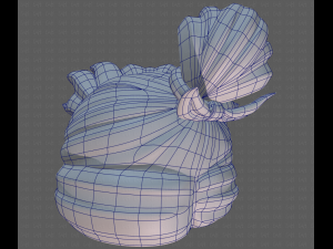 Base Hair for girl V41 3D Model