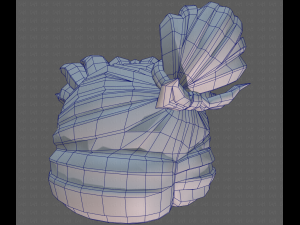 Base Hair for girl V41 3D Model