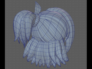 Base Hair for girl V41 3D Model