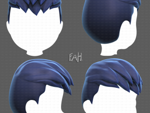Base Hair for Boy V41 3D मॉडल