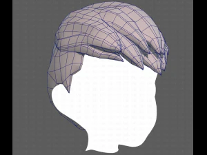 Base Hair for Boy V41 3D Model