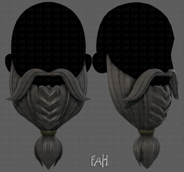 Barba V32 Modelo 3D .c4d .max .obj .3ds .fbx .stl .blend 